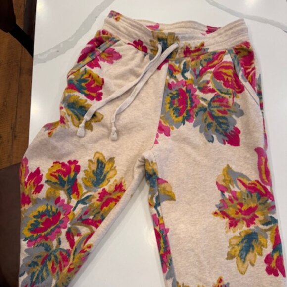 Saturday Sunday Anthropologie Floral Jogger Sweatpants - Picture 1 of 4